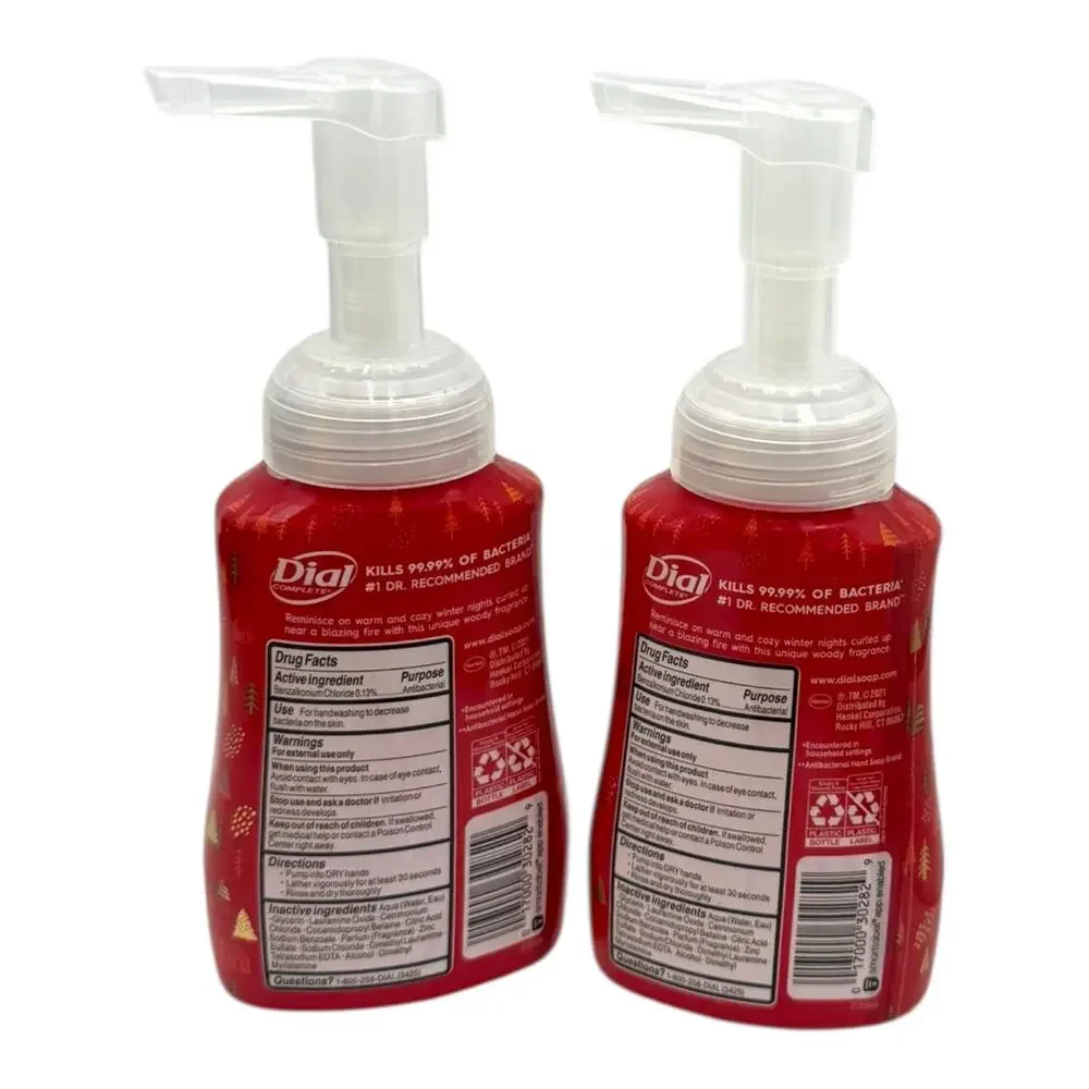 2- DIAL seasonal Limited Edition‎ Foaming Hand Wash 7.5oz Fireside Crackle New